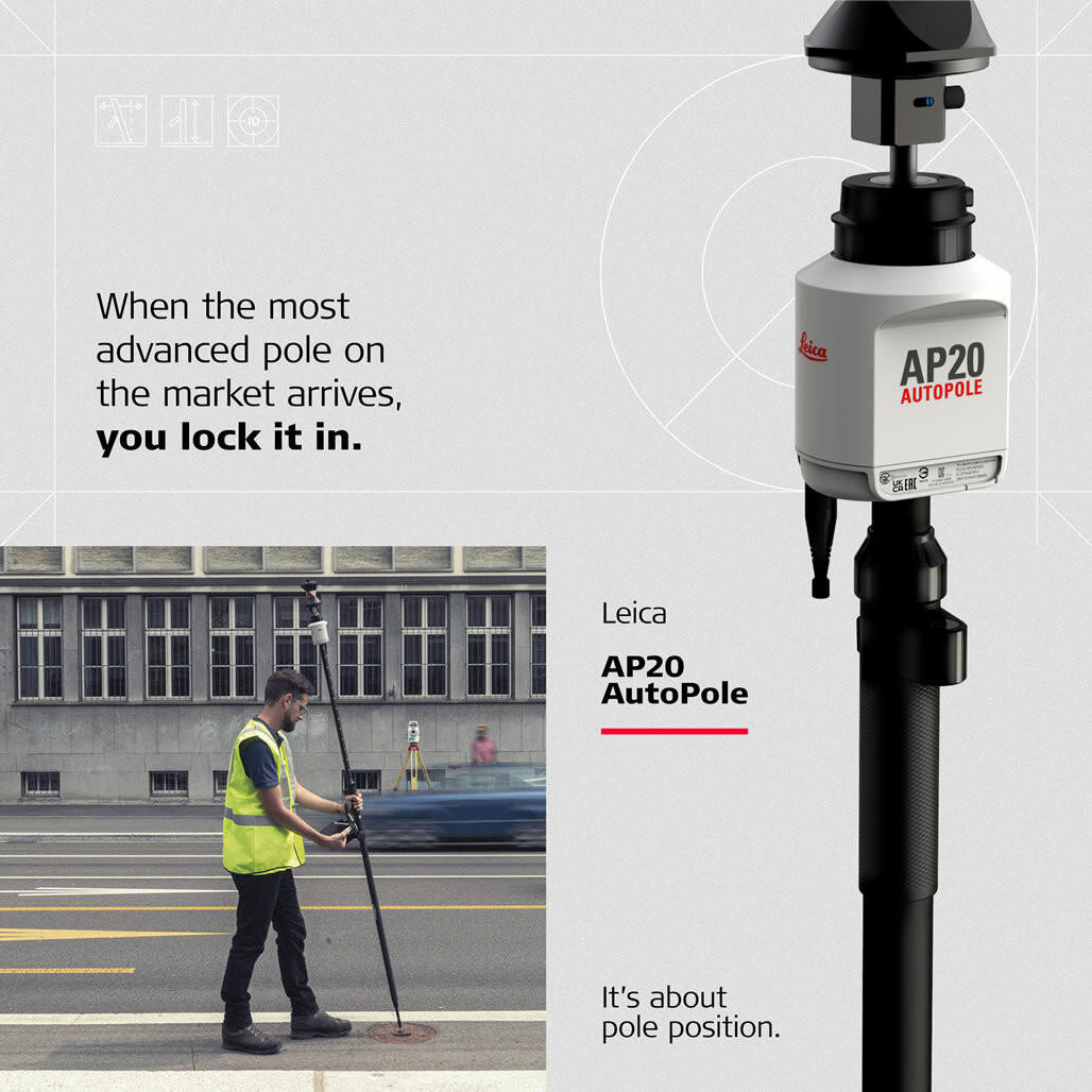 Leica AP20 AutoPole Height + Tilt +ID Package - Image 3